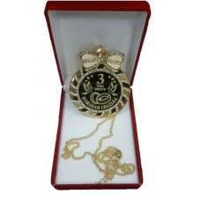 Медаль со стразами в коробочке Кожаная свадьба medali-26674383