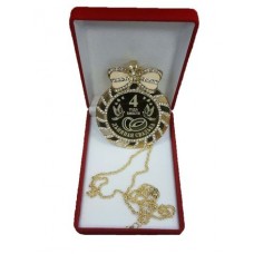 Медаль со стразами в коробочке Льняная свадьба medali-26674418