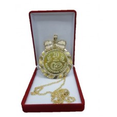 Медаль со стразами в коробочке Фарфоровая свадьба 20 лет medali-26700930