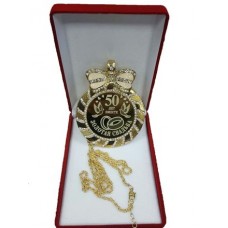 Медаль со стразами в коробочке Золотая свадьба 50 лет medali-26701482