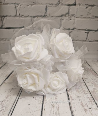 Букет дублёр в белом цвете на свадьбу для невесты Арт 0-030