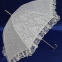 Зонтик белый арт003