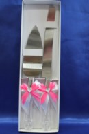 Нож и лопатка С розовым бантиком арт. 027