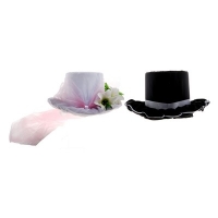Шляпа на крышу, цвет розово-белый, 2 шт в наборе, размер 48 см х 25 см