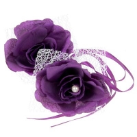 Набор роз для декора, цвет фиолетовый